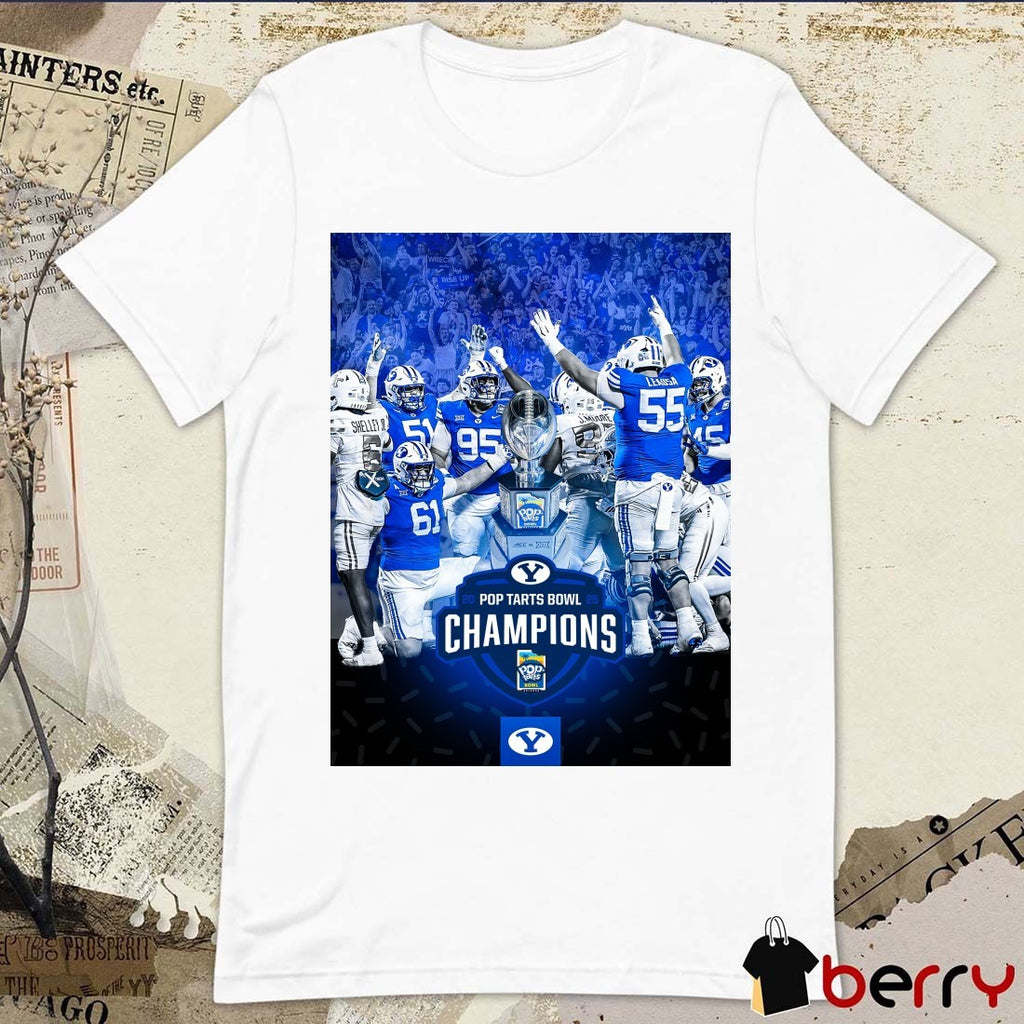 BYU Cougars victory in the 2025 Pop-Tart Bowl Champions Poster t-shirt