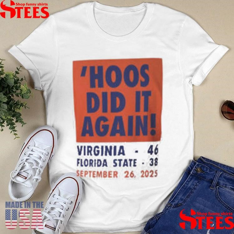 Back Hoos Did It Again September 26 2025 T-shirt