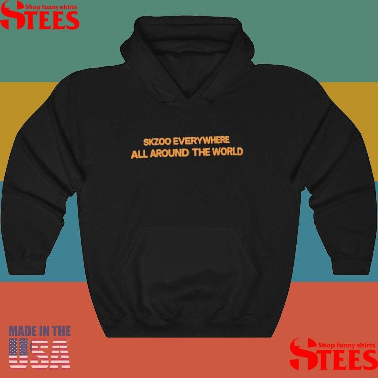 Back Skzoo Everywhere All Around The World T-shirt