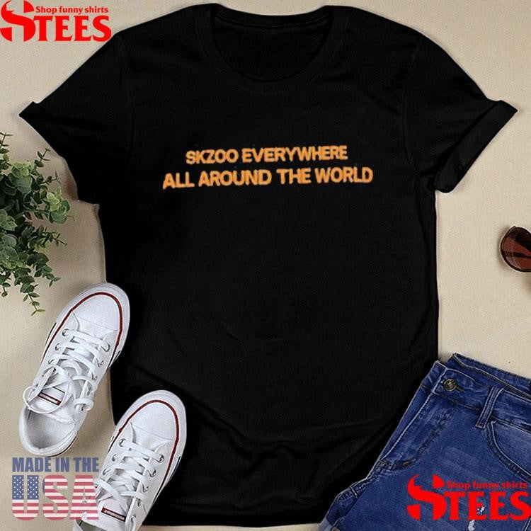 Back Skzoo Everywhere All Around The World T-shirt
