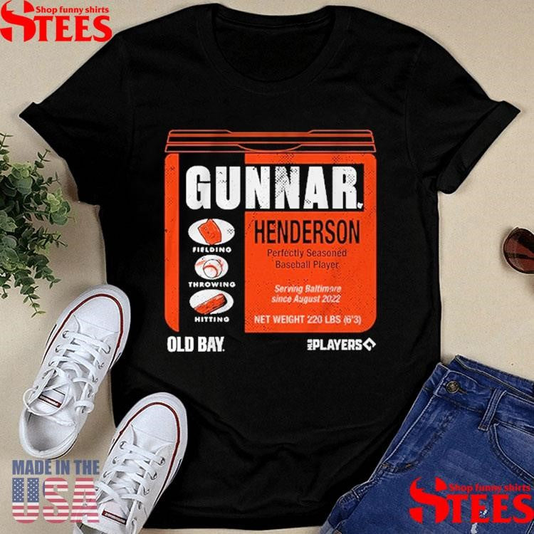 Baltimore Orioles Gunnar Henderson Old Bay Can Shirts