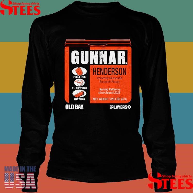 Baltimore Orioles Gunnar Henderson Old Bay Can Shirts