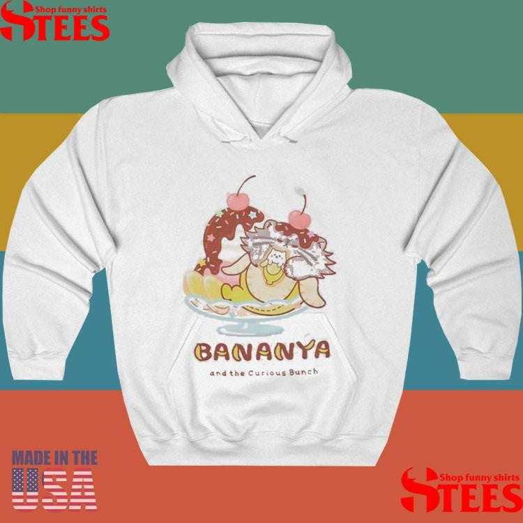 Bananya Ice Cream Sundae Girls Shirts