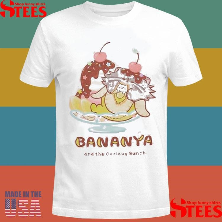 Bananya Ice Cream Sundae Girls Shirts