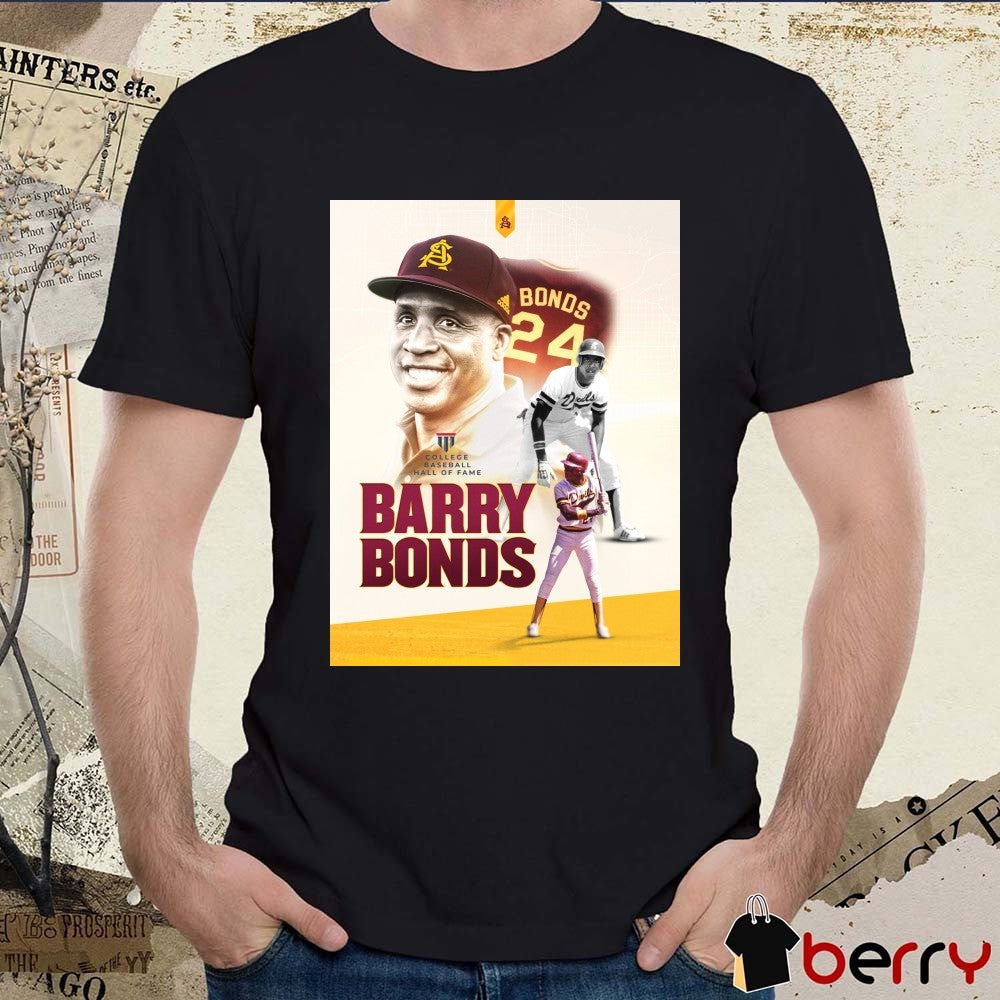 Barry Bonds 2026 College Baseball Hall of Fame Class Arizona State Sun Devils Poster t-shirt