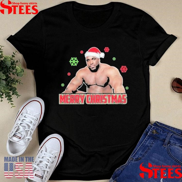 Barry Wood Meme Well Endowed Man Santa Hat T-shirt