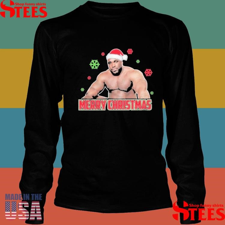 Barry Wood Meme Well Endowed Man Santa Hat T-shirt