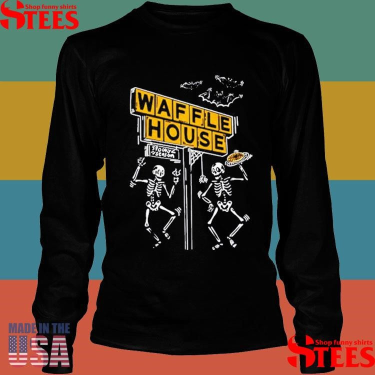Bats, Bones And Waffles Halloween 2025 T-shirt