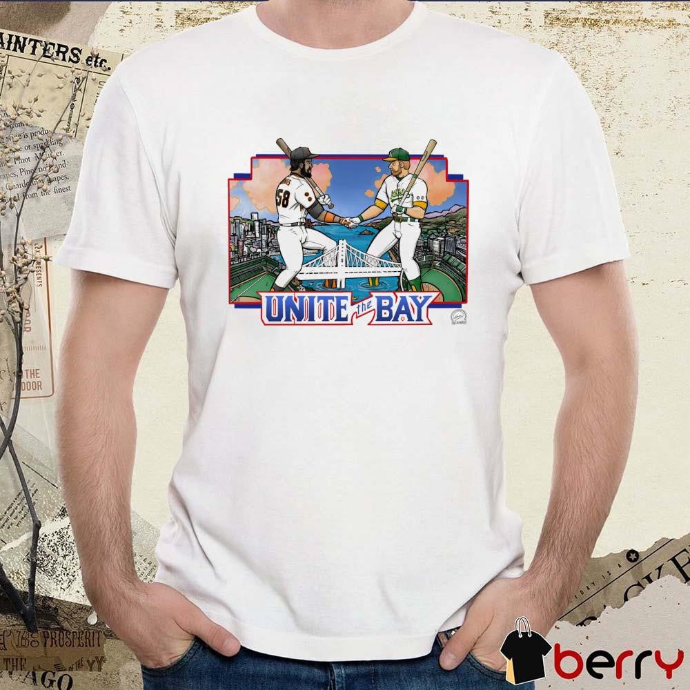 Battle Of The Bay And patch San Francisco Giants Oakland A’s Athletics Poster t-shirt