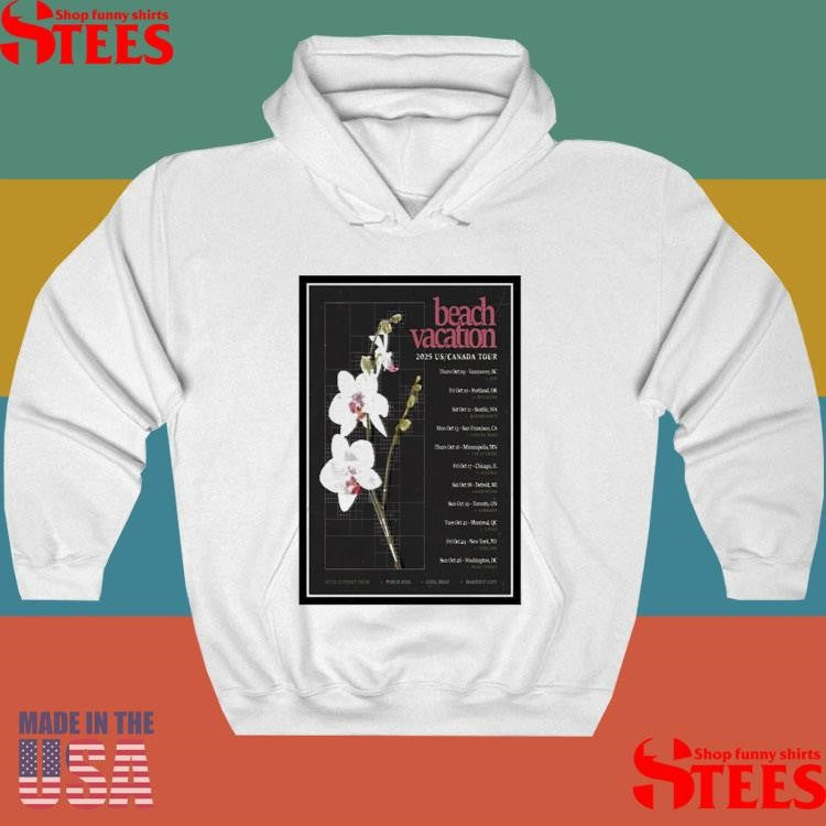 Beach Vacation Us Canada Tour 2025 T-shirt