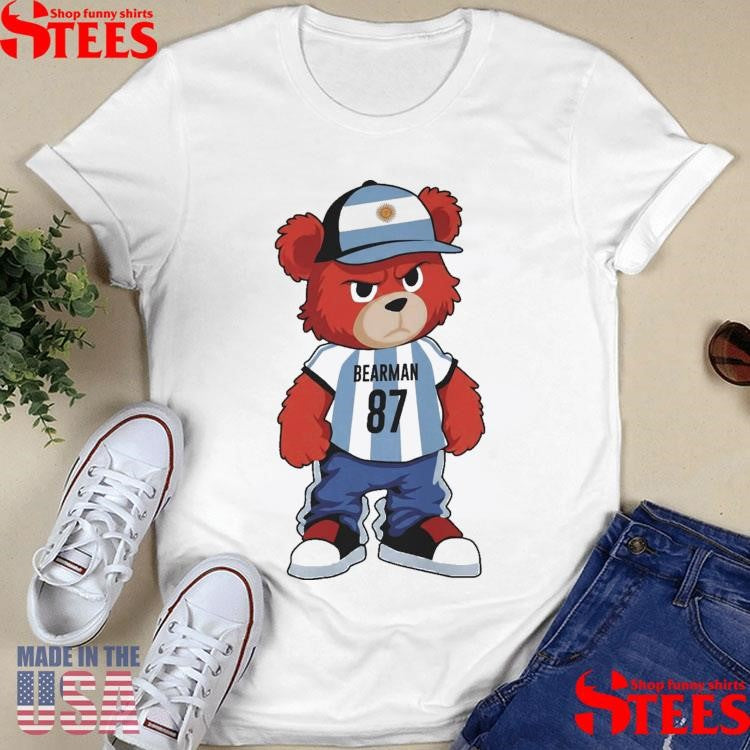 Bear Oliver Bearman 87 Argentina Football T-shirt