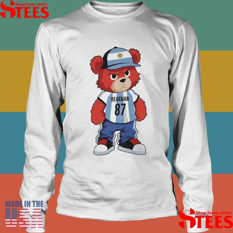 Bear Oliver Bearman 87 Argentina Football T-shirt