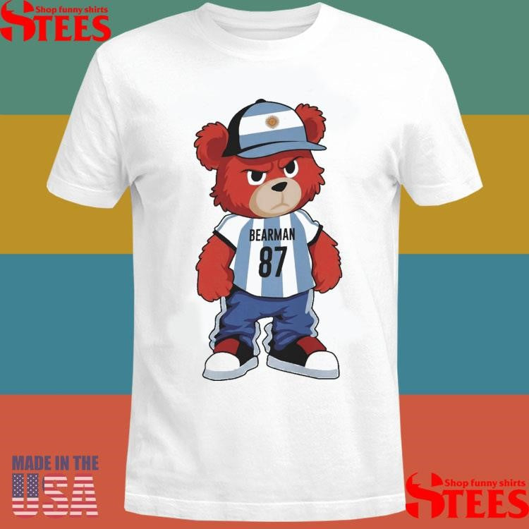 Bear Oliver Bearman 87 Argentina Football T-shirt