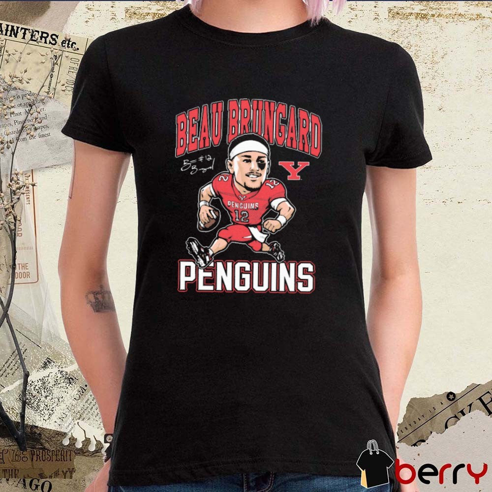 Beau Brungard Youngstown State Penguins Football NCAA Caricature Signature t-shirt