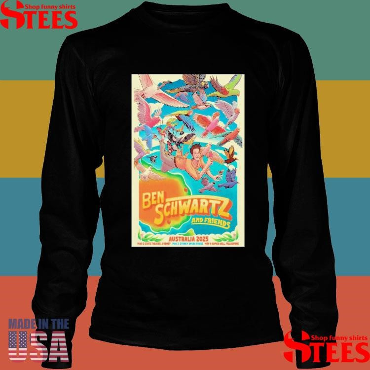 Ben Schwartz & Friends Tour Melbourne, Australia 2025 Poster Shirts