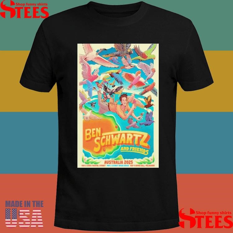 Ben Schwartz & Friends Tour Melbourne, Australia 2025 Poster Shirts