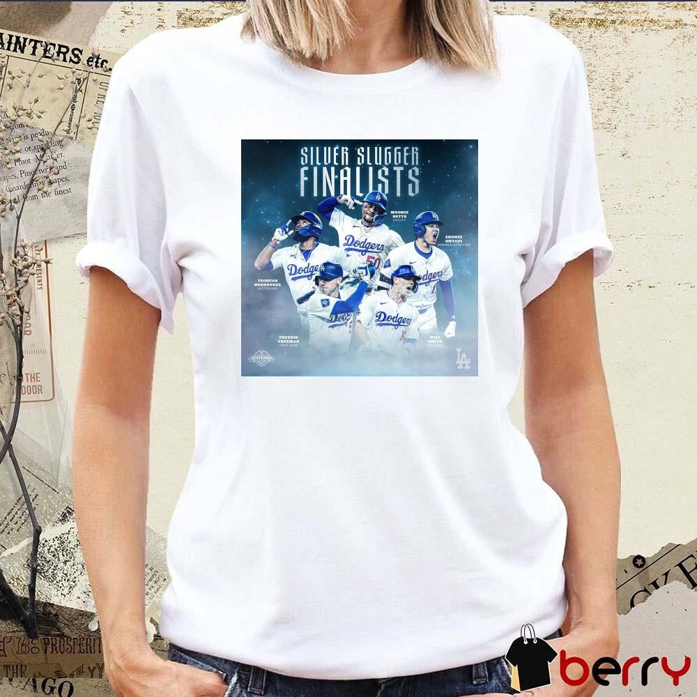 Betts Ohtani Smith Freeman Hernandez LA Dodgers MLB 2024 Silver Slugger finalists Poster t-shirt