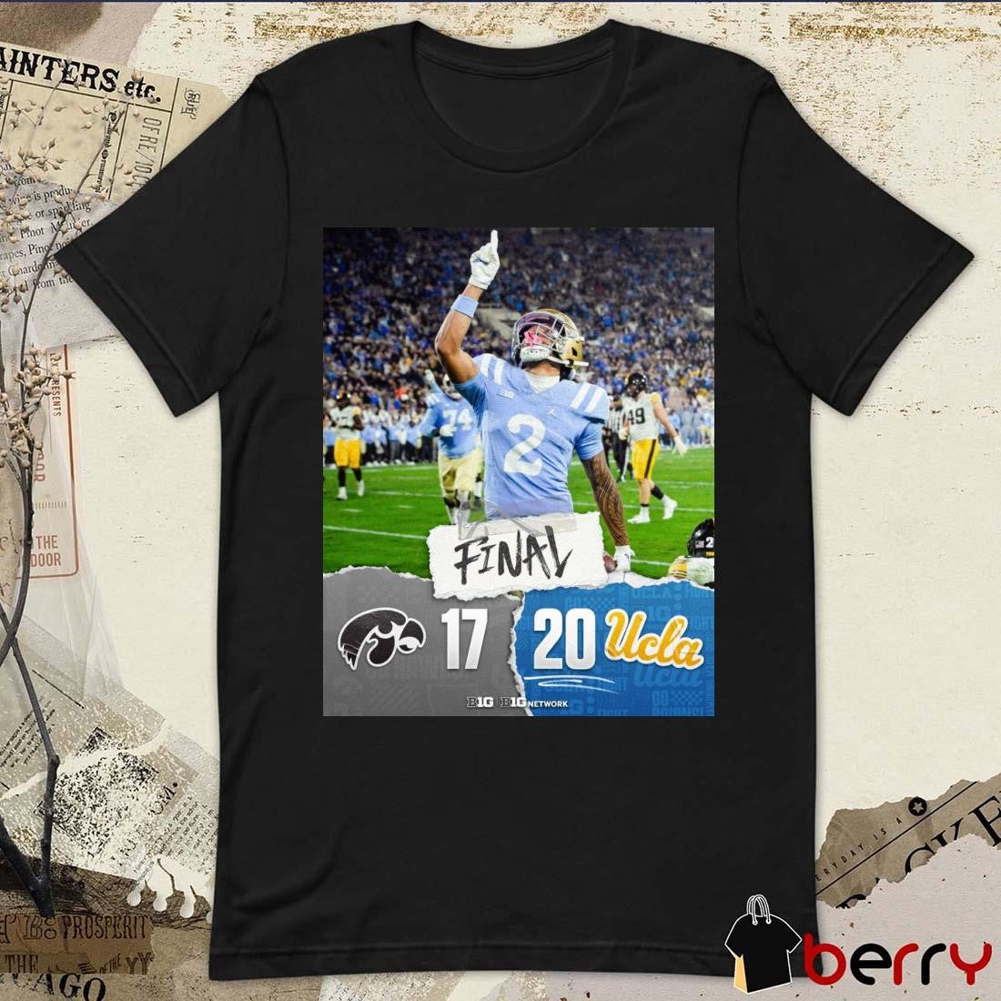 Big Ten Final Iowa Hawkeyes vs. UCLA Bruins 17 – 20 Friday Night Lights victory for the Bruins Poster t-shirt