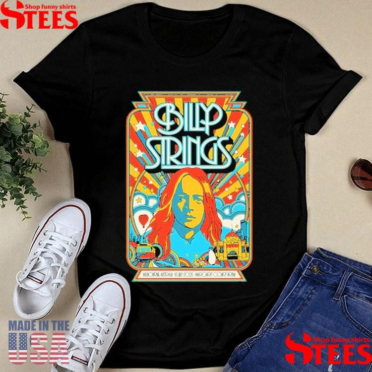 Billy Strings 7-15-2025 Margaret Court Arena In Melbourne Australia T-shirt