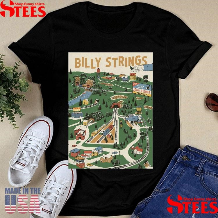 Billy Strings On June 7 2025 In Rosemont Il Tour T-shirt