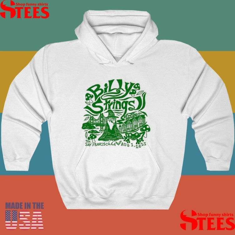 Billy Strings San Francisco Wizard Summer Tour 2025 T-shirts