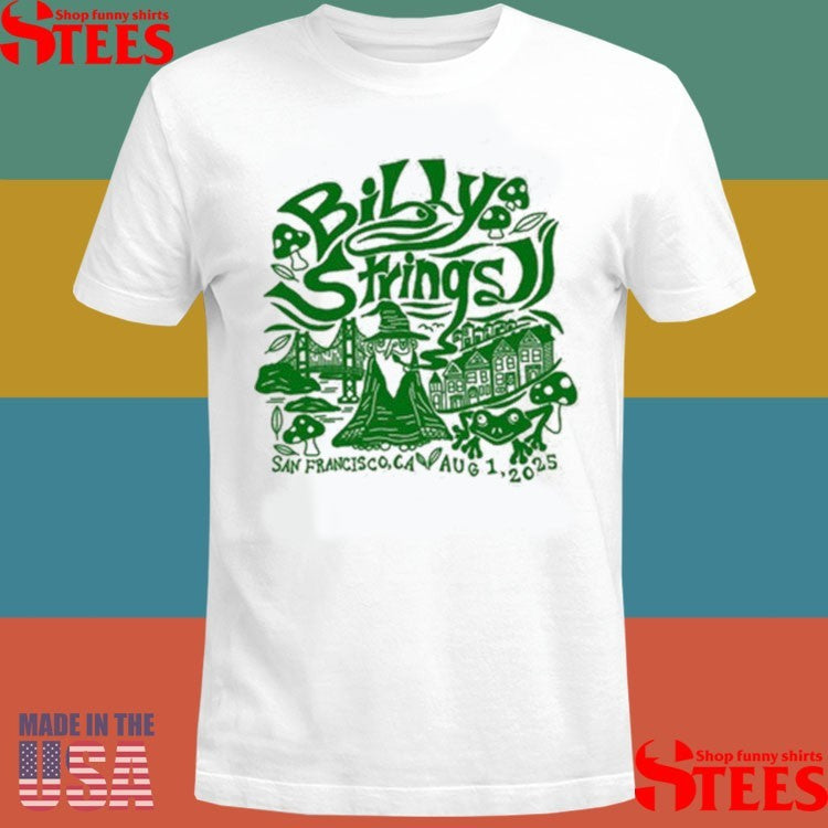 Billy Strings San Francisco Wizard Summer Tour 2025 T-shirts