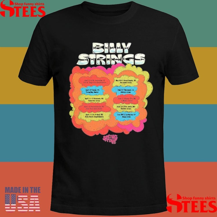 Billy Strings Spring 2025 Tour Shirts