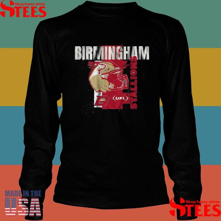 Birmingham Stallions Helmet Frame Shirts