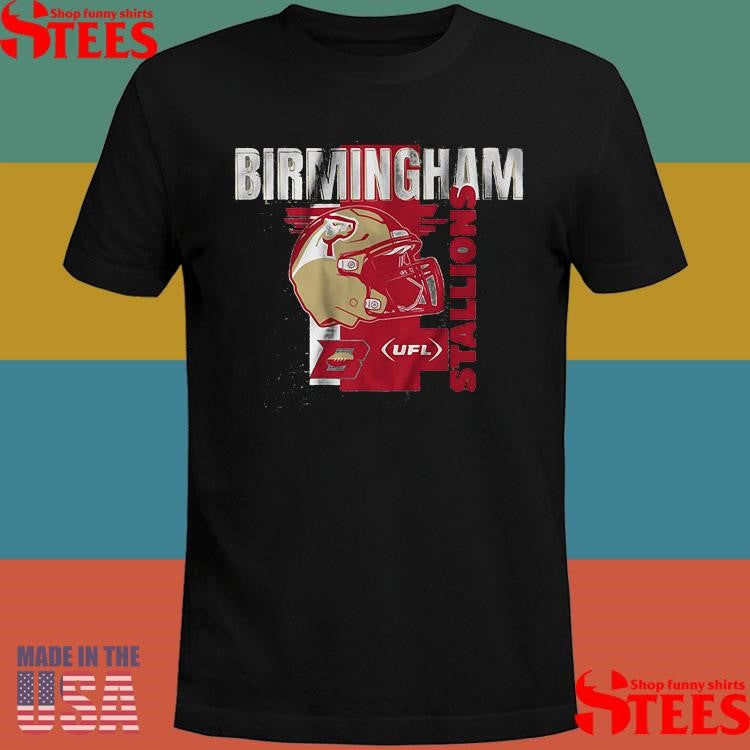 Birmingham Stallions Helmet Frame Shirts
