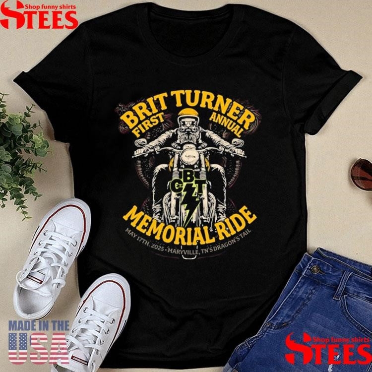 Blackberry Smoke First Annual Brit Turner Memorial Ride Shirts