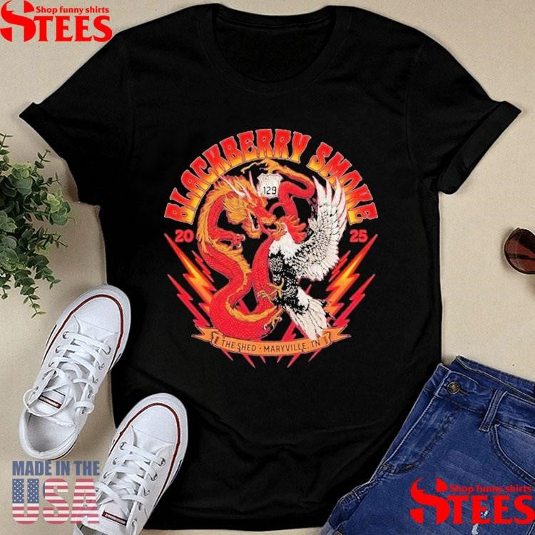 Blackberry Smoke May 15-17, 2025 The Shed Concert Series, Maryville, Tn Dragon Rooster T-shirt
