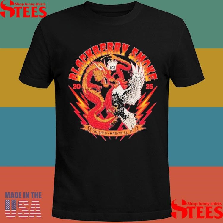 Blackberry Smoke May 15-17, 2025 The Shed Concert Series, Maryville, Tn Dragon Rooster T-shirt