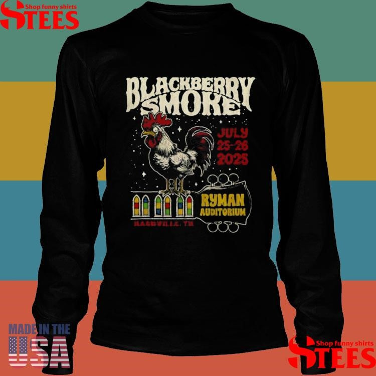 Blackberry Smoke Ryman Auditorium July 25 26 2025 T-shirts