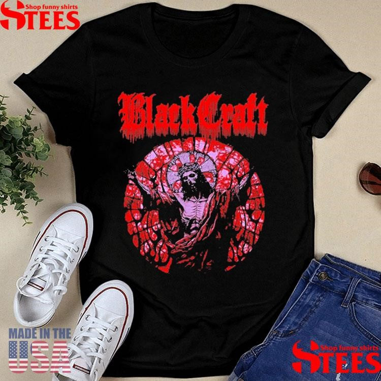 Blackcraft Jesus Red Stained Glass Shirts