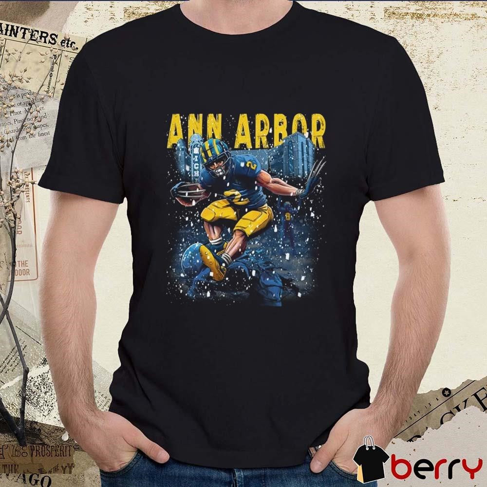 Blake Corum Los Angeles Rams Wearing Ann Arbor National Champs t-shirt