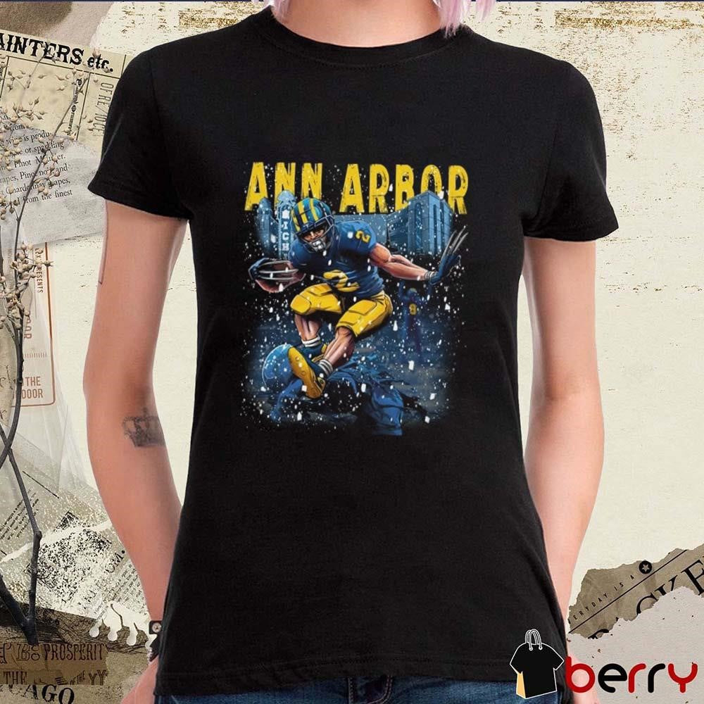Blake Corum Los Angeles Rams Wearing Ann Arbor National Champs t-shirt