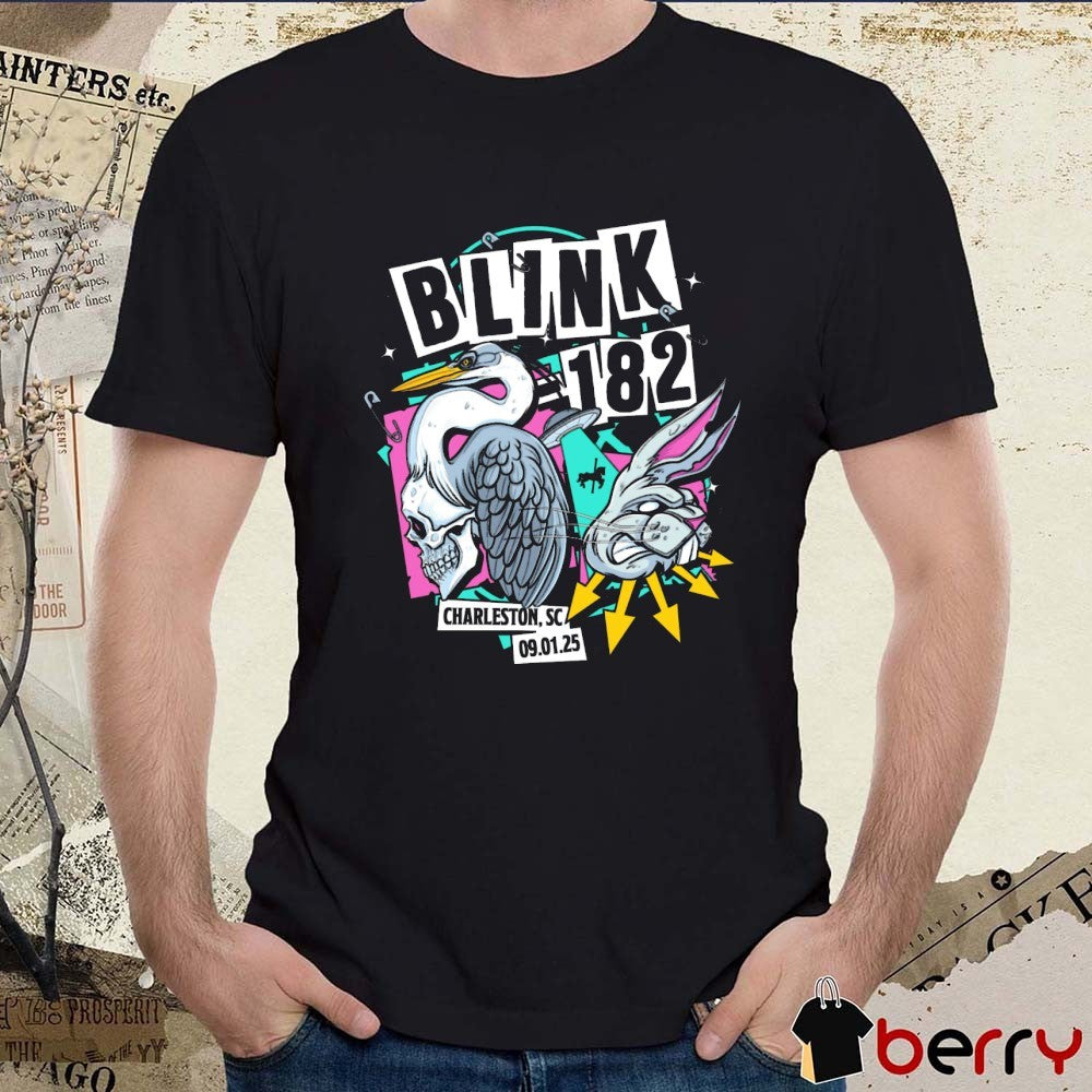 Blink-182 09.01.2025 Missionary Impossible Tour Charleston SC t-shirt