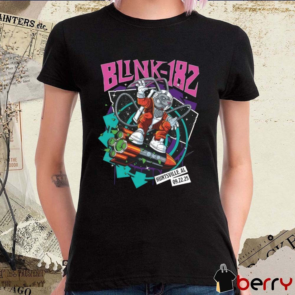 Blink-182 Huntsville Alabama Venue Live At The On September 22 2025 Fanart t-shirt