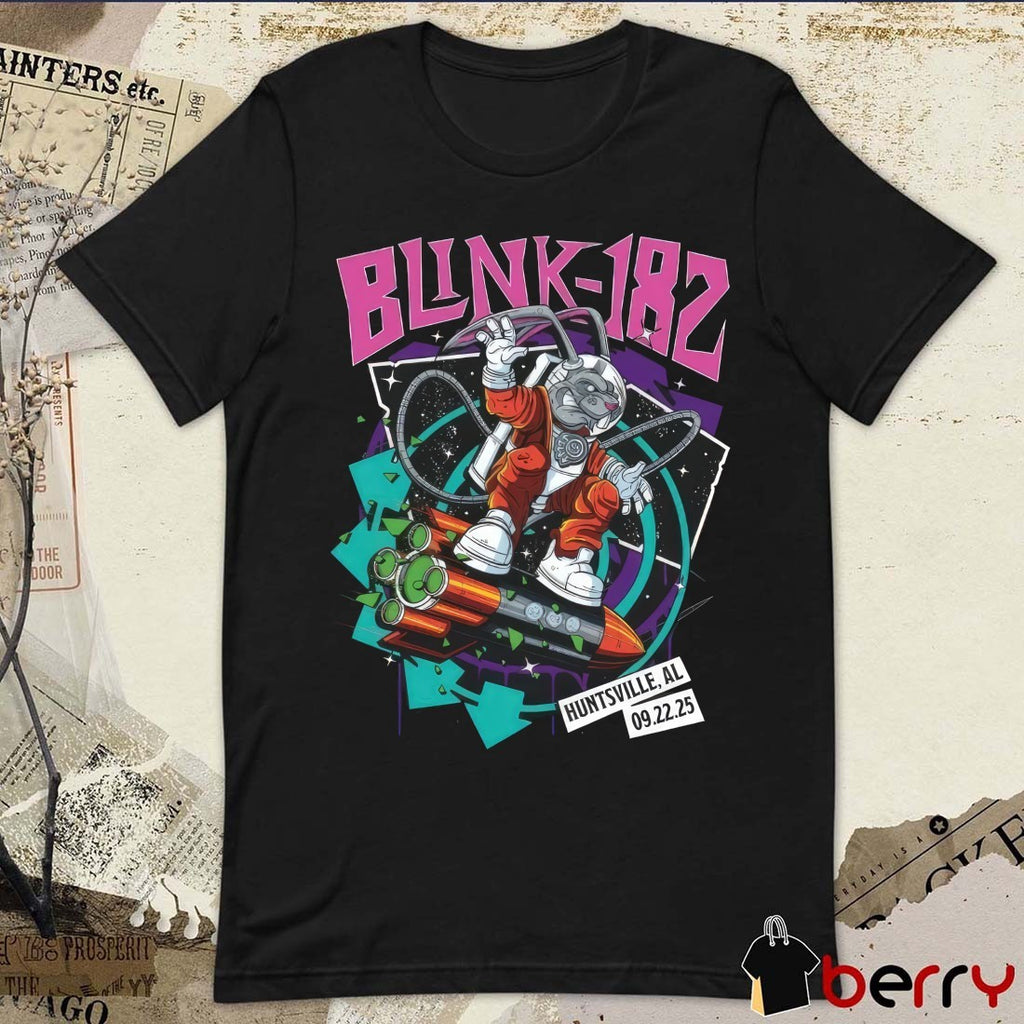 Blink-182 Huntsville Alabama Venue Live At The On September 22 2025 Fanart t-shirt
