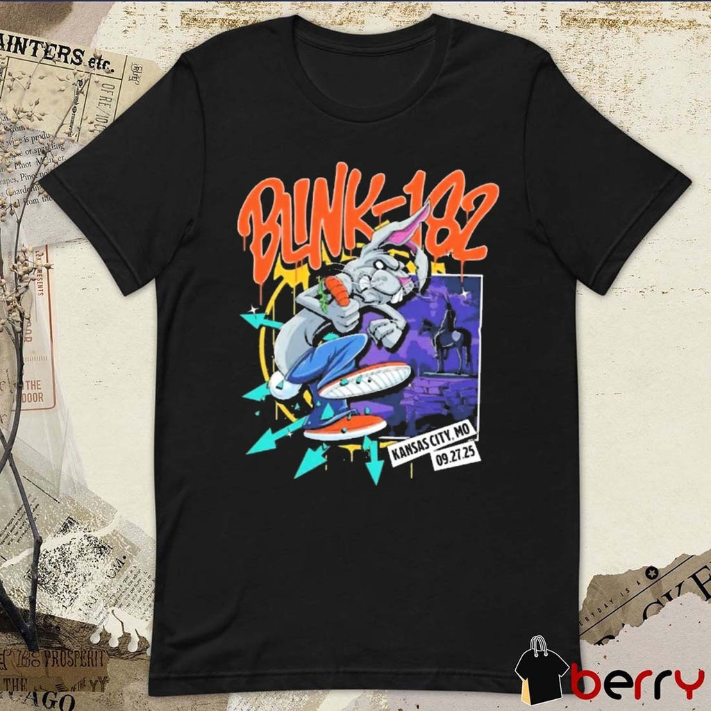 Blink-182 T-Mobile Center in Kansas City MO on September 27 2025 Painting t-shirt