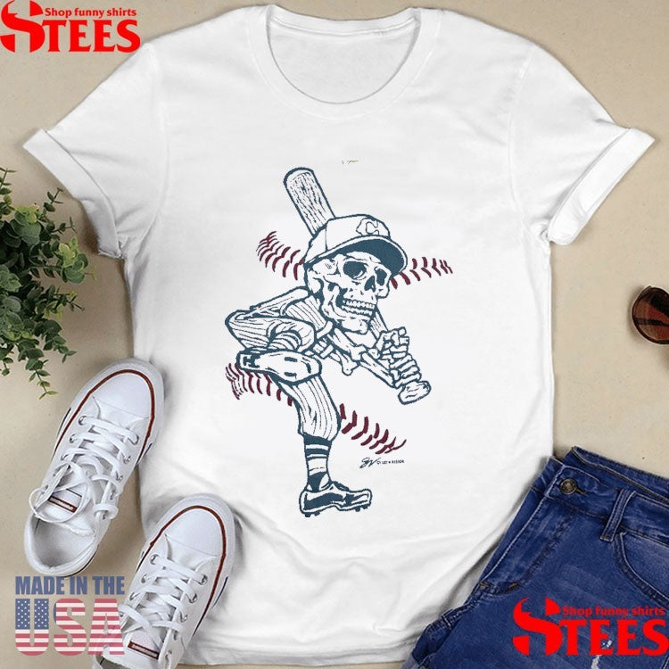 Blue Cleveland Baseball For Life T-shirt
