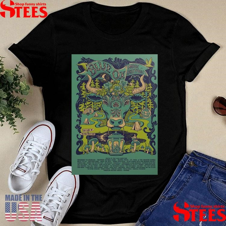 Blue Ox Music Festival Eau Claire, Wisconsin June 26-28 2025 Shirts