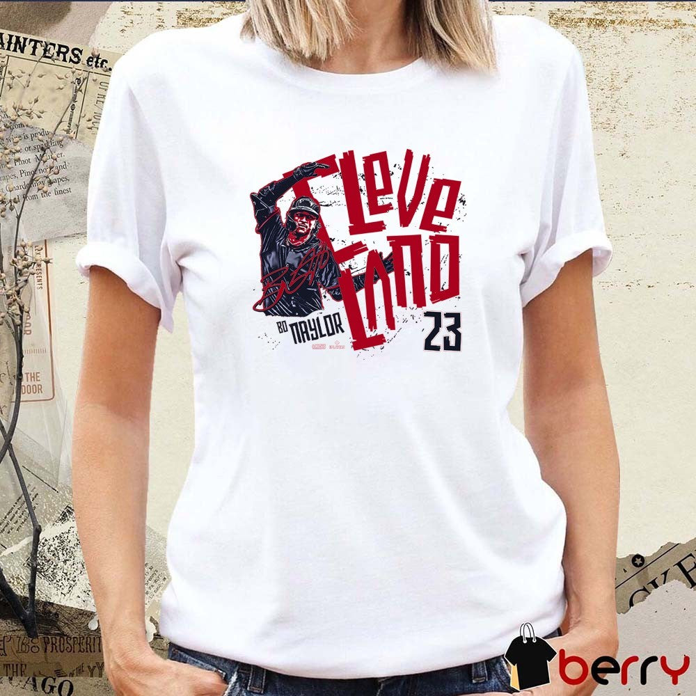 Bo Naylor For the Cleveland Guardians MLBPA Signature Painting t-shirt