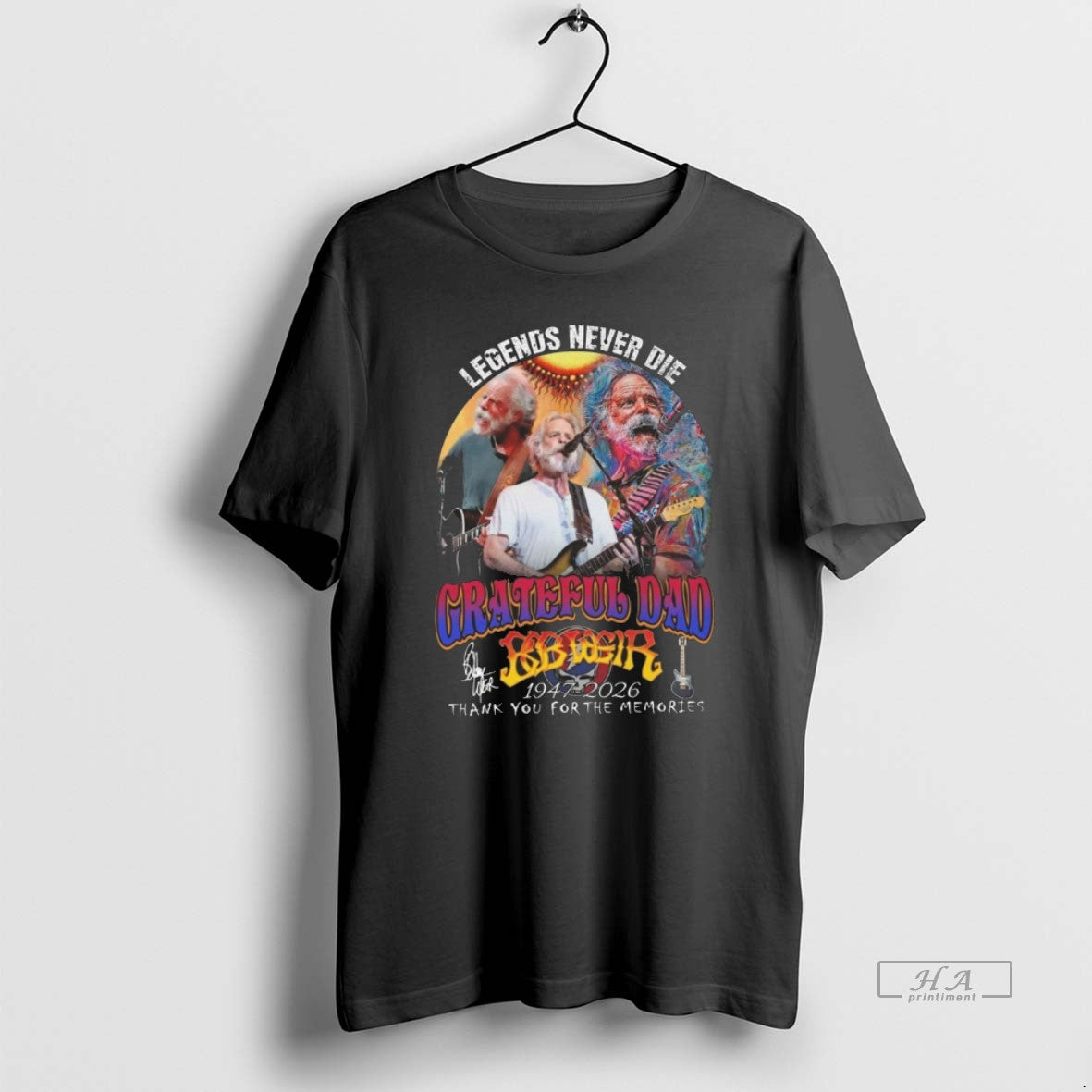 Official Bob Weir Grateful Dead Legends Never Die 1947 2026 Signature Thank You For The T-Shirts, Hoodie, Sweatshirt