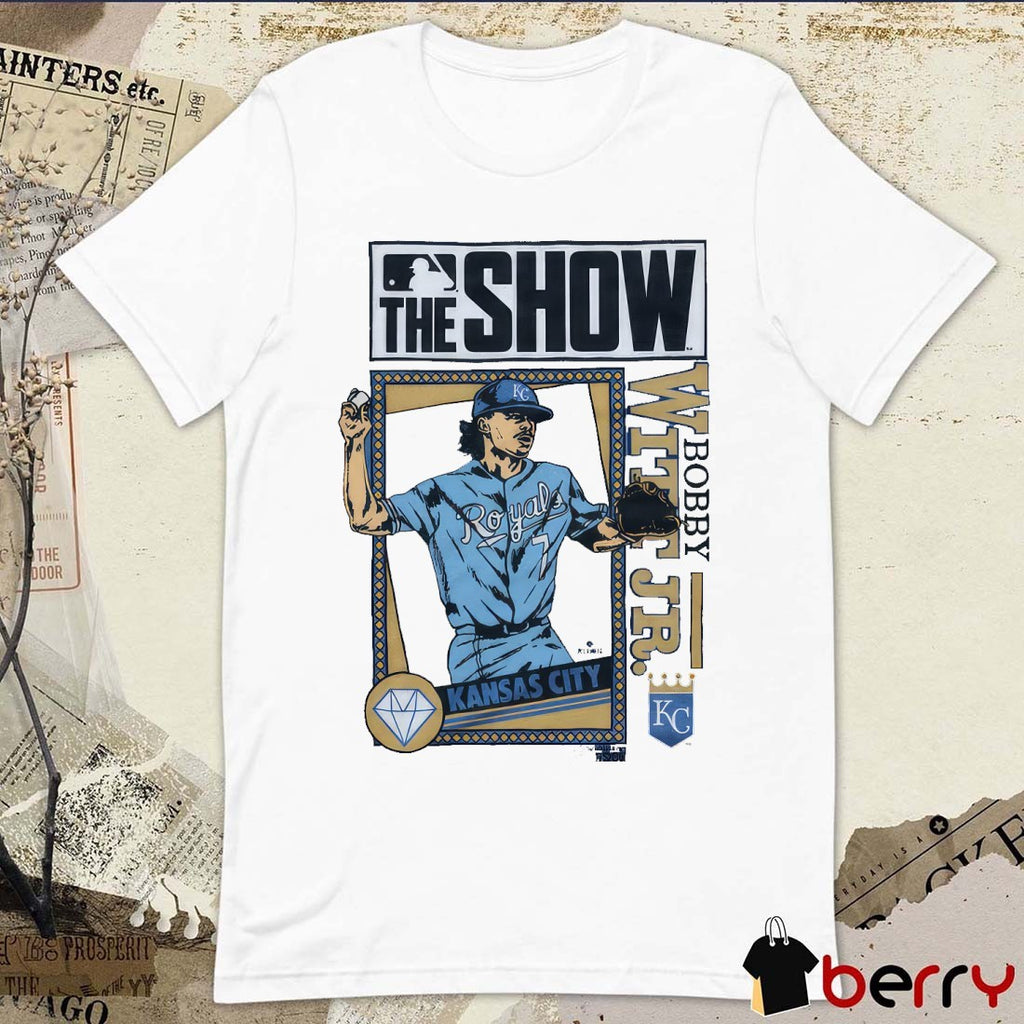 Bobby Witt Jr. MLB The Show Kansas City Royals 2025 Cartoon t-shirt