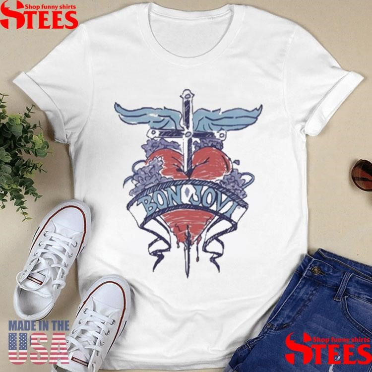 Bon Jovi Band Heart & Dagger Shirts