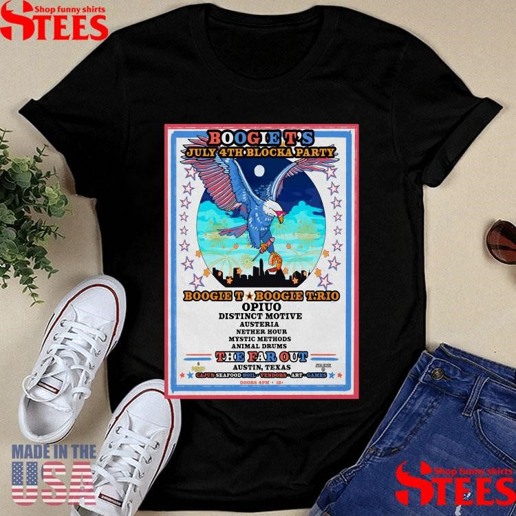 Boogie T.rio The Far Out Austin, Tx July 4 2025 Tour Shirts