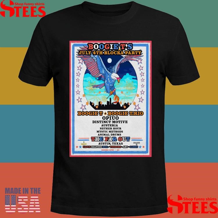 Boogie T.rio The Far Out Austin, Tx July 4 2025 Tour Shirts