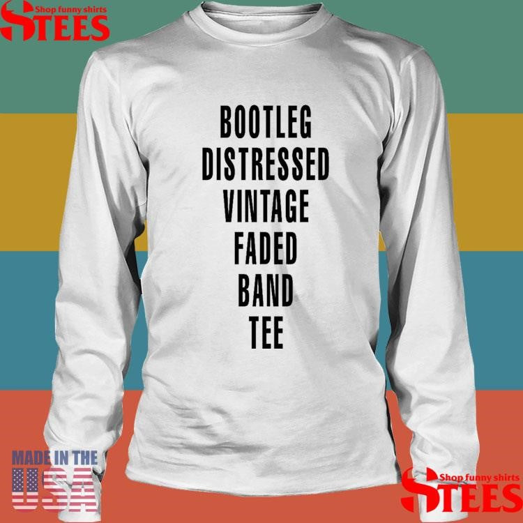 Bootleg Distressed Vintage Feded Band Tee Shirts
