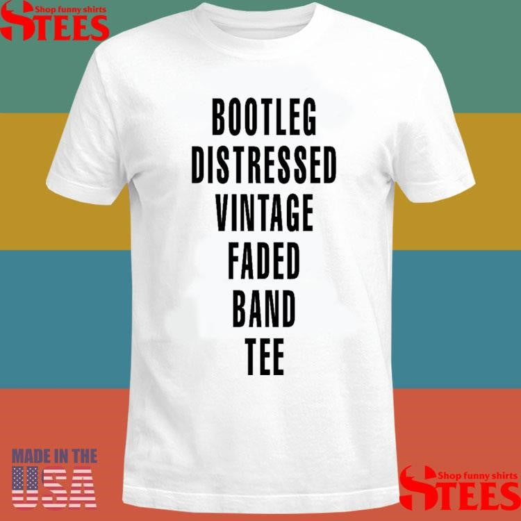 Bootleg Distressed Vintage Feded Band Tee Shirts